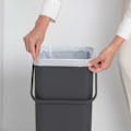 Miniatyrbild 3 av 6: Sort & Go Sorteringskärl - BRABANTIA - 40 L - Grå Grå