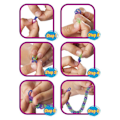 Miniatyrbild 3 av 4: Craze smyckessats - 50973 - LOOPS BAG 600 | Elastisk väska för armband 600 Multicolored Silikonringar + 30 spännen