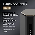 Miniatyrbild 2 av 3: NETGEAR 3PT Nighthawk Wi-Fi 7 BE18000-router med exceptionell prestanda och blixtsnabb anslutning.