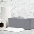 Miniatyrbild 2 av 6: Näsdukshållare - Relaxdays - 10046931 - Robust plast - Elegant design - Färg grå grå