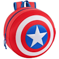 Miniatyrbild 1 av 4: Safta 3D barnrund Captain America ryggsäck - rojo, azul y blanco - TU
