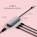 Miniatyrbild 2 av 6: USB-C hub 4-i-1 - Satechi - Aluminium - Ethernet 2.5 Gbps - Snabba överföringar - Flätad kabel