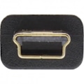 Miniatyrbild 2 av 2: USB 2.0-kabel - InLine® - USB A hane till Mini-B hane - Platt - 1m - Svart