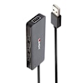 Miniatyrbild 1 av 3: LINDY Hub USB 2.0 4 portar Svart