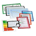 Miniatyrbild 2 av 4: Informationsram - Slitstark - A4 - Svart - Paket om 10 - Självhäftande Svart