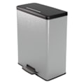 Miniatyrbild 2 av 6: Deco Rektangulär Pedal Bin 65 L Silver - Curver Silver