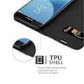 Miniatyrbild 3 av 4: Samsung Galaxy J5 2017 (7) Fodral i NIGHT BLACK från Cadorabo (INVISIBLE MAGNETIC CLOSURE Design) Fullt skyddsfodral med