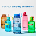 Miniatyrbild 4 av 4: Gourde - bidon - flask med isolering Nalgene - 2020-3732 - Flaska med bred snubbe WM 1 L Transparent