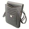 Miniatyrbild 4 av 4: Guess Wallet Saffiano Triangle-logotyp telefonväska (grå) - 3666339050504