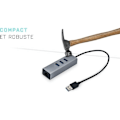 Miniatyrbild 4 av 4: i-tec - USB 3.0 Metal 3-Port USB HUB med Gigabit Ethernet