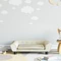 vidaXL Soffa för barn creme 70x45x26 cm sammet, mini soffa, mini soffa-stol, mini soffa för barn, soffa av 3196406