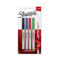 Miniatyrbild 1 av 3: SHARPIE Permanent Marker Set med 4 - Ultrafin spets - Diverse standardfärger