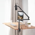 Miniatyrbild 6 av 6: Professionell mikrofonstativ Maclean, boomarm, max. 2kg, MC-971 svart
