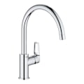 Miniatyrbild 1 av 3: Grohe Start Loop diskbänksblandare - Krom - Hög vridbar pip - 28 mm keramisk patron Krom