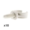 Miniatyrbild 3 av 5: Pack med 10 klipp med pluggar Ø25mm - Grå - Zenitech