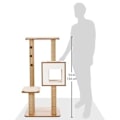 Miniatyrbild 2 av 4: Vesper V Cat Tree - Hög valnötsbas - höjd: 120 cm Vit