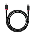 Miniatyrbild 2 av 6: USB-C till Lightning datakabel, 20 W, 1 m - Baseus Dura (P10377800U01-01) - Svart