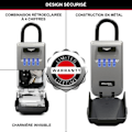 Miniatyrbild 4 av 6: Masterlock säkerhetsskåp Nyckelbox 5424EURD Format M Grå