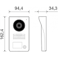 Miniatyrbild 2 av 4: VIMAR K40945 enfamiljs videointercom kit - 7-tums pekskärm - ansluten - 6 ringsignaler