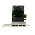 Miniatyrbild 2 av 4: PCIe x1 nätverkskontrollkort 4 RJ45-portar QUAD LAN GIGABIT ethernet 10 100 1000Mb 1G - BroadCom BCM5719 - Låg och hög profil