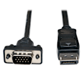 Miniatyrbild 1 av 4: Adapter - Tripp Lite - DP till VGA - 1,83 m - Aktiv - Svart