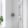 Miniatyrbild 2 av 4: GROHE Start Flow engrepps duschblandare, väggmontering, gängad anslutning för 1/2" slang, metallrosetter ingår, 23771000