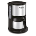 Miniatyrbild 6 av 6: MOULINEX Subito Inox isotermisk filterkaffebryggare, 0,9 L, 8 till 12 koppar, Håller sig varm i 4 timmar, Anti-droppsystem FT360811 Svart