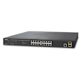 Miniatyrbild 1 av 3: Planet GS-4210-16T2S, Managed Network Switch, L2, Gigabit Ethernet (10-100-1000), Full Duplex, Rackmount, 1U