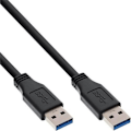 Miniatyrbild 2 av 2: USB A anslutningssladd - INLINE - Svart - 3m - USB 3.0 - Guldpläterad
