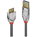 Miniatyrbild 1 av 3: USB 3.0 typ A till Micro-B-kabel - Cromo Line - 2m - Hög prestanda och estetisk - Överför upp till 5Gbit/s