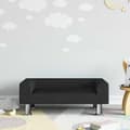 vidaXL Barnsoffa svart 70x45x26,5 cm sammet, mini soffa, mini soffa-stol, mini soffa för barn, soffa av 3196333