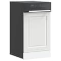 vidaXL Diskbords panel Porto vit 45x1,5x57 cm 854127