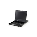 Miniatyrbild 1 av 4: KVM - LevelOne - KVM-8901US - 19" TFT-skärm - Upplösning 1440x900 - Stöder upp till 128 PC.