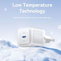 Miniatyrbild 4 av 6: Laddare för EU-kontakt, GaN, 20W, Typ-C, Smart Charging - Vention (FEPB0-EU) - Svart