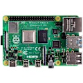 Miniatyrbild 1 av 3: Raspberry Pi 4B, 4x 1,5 GHz, 4 GB RAM, WiFi & BT, SoC-Mini-Mainb 0,000000 Svart