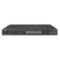 Miniatyrbild 3 av 3: Planet GS-4210-16T2S, Managed Network Switch, L2, Gigabit Ethernet (10-100-1000), Full Duplex, Rackmount, 1U