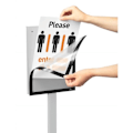 Miniatyrbild 3 av 4: Support Info Stativ Basic A3 - DURABLE - Antracitgrå - Vit Kolgrå