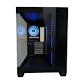 Miniatyrbild 5 av 6: PC Chassi - LC-Power - Gaming 809B - Härdat glas - ARGB-fläktar - Matt svart