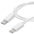 Kabel USB Typ C till Lightning 1M Laddning och synkronisering Maxlife White