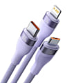 Miniatyrbild 5 av 6: Datakabel 3 i 1, Typ-C, 100 W, 1,5 m - Baseus Flash Series 2 (CASS030205) - Lila