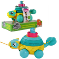 Miniatyrbild 1 av 4: KEY AWAKENING-Ankylosaurus Stacks & Pulls-12 månader Blå, gul och rosa