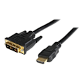 Miniatyrbild 2 av 4: HDMI till DVI-D adapterkabel - STARTECH.COM - 1,8m - Svart