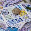 Miniatyrbild 2 av 4: Engångs servett - pappersservett Talking tables - SOUK-NAPKIN-BLUE