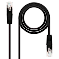 Miniatyrbild 1 av 4: OCIODUAL Nanocable 10.20.0400-L30-BK 30cm Cat.6 Black RJ45 Ethernet-kabel för PC Bärbara datorer Routers Ethernet LAN-nätverkssladd