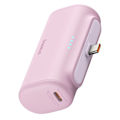Miniatyrbild 1 av 6: Baseus - Extern batteri (P10068306413-00) - Type-C, kompakt design, 20 W, 5 000 mAh, med Type-C-kabel - Babyrosa