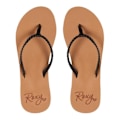 Miniatyrbild 3 av 4: Flip Flops för kvinnor - Roxy - Costas - Remmar i syntetiskt läder - Svarta Svart 40