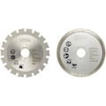 Miniatyrbild 3 av 3: RYOBI - 2-bladssats (1 trä-/metallblad och 1 kakelblad) 85 mm - 15 mm hål för R18MMS multimaterialsåg - RAKKMMS02K