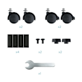 Miniatyrbild 2 av 4: Golvstativ - TooQ - UMCS0004-B - Metall - Hjul - Belastning 10 Kg - Svart