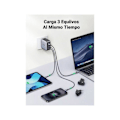 Miniatyrbild 3 av 6: Reseladdare - UGREEN - Nexode 65W - 3 USB C-portar - Internationell adapter - Snabbladdning