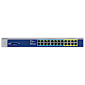 Miniatyrbild 2 av 3: Nätverksswitch - NETGEAR - GS524UP - 24 Gigabit-portar - PoE++ - Icke hanterbar